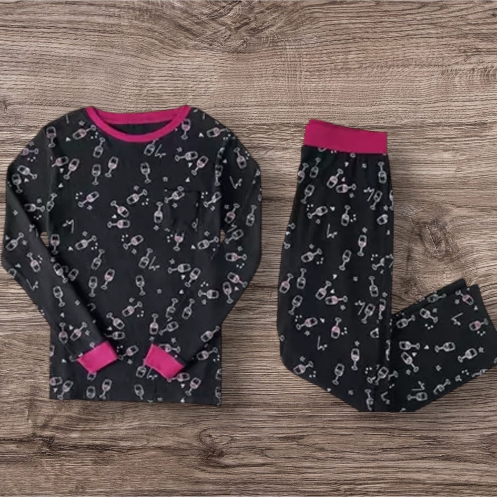 Serra Wine Novelty 2 Piece Pajama Set
